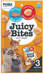 INABA Juicy Bites Katzenleckerlis Fisch und Huhn 33,9 g - 3 x 11 g – Bild 1 von 10