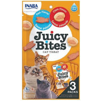 Produktbild von INABA Juicy Bites Katzenleckerlis Fisch und Huhn 33,9 g - 3 x 11 g