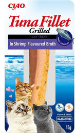 Produktbild von INABA Katzen Leckerli Thunfischfilet in Krabbenbrühe 15g - 15 g