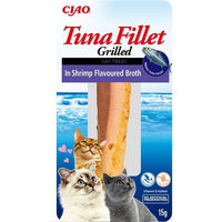 Produktbild von INABA Katzen Leckerli Thunfischfilet in Krabbenbrühe 15g - 15 g