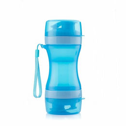 InnovaGoods 2-in-1 Wasser- und Futternapf für Haustiere aus Silikon in Blau – Bild 1 von 8