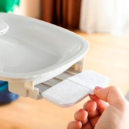 InnovaGoods Drinkatt Trinkbrunnen für Haustiere mit USB-Anschluss aus Kunststoff in Weiß und Grau - 3 l – Bild 1 von 8
