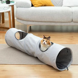 InnovaGoods Faltbarer Katzentunnel für Katzen Adult Grau aus Polyester – Bild 1 von 10