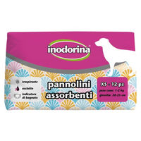 Produktbild von Inodorina Hundewindeln XS mit Nassindikator und Schwanzloch für Hunde 1-2 kg 12 Stück