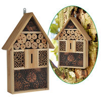 Produktbild von Insektenhotel aus Holz von Haushalt International in Grün und Braun mit Maßen ca. 31 x 10 x 48 cm - 1 Stk.