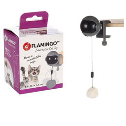 Interaktives elektrisches Katzenspielzeug Flamingo Yoyo in Grau aus Kunststoff - 1 Stk. – Bild 1 von 4