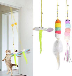 Interaktives Katzen-Spielzeug Set mit Katzenminze und verstellbarem Hängel für Katzen, 3 Teile – Bild 1 von 1