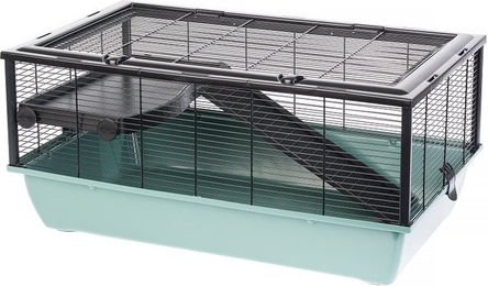 Interzoo Bob Nagerkäfig aus Kunststoff für Hamster und Meerschweinchen Grün 78 cm – Bild 1 von 2