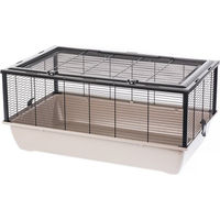 Produktbild von Interzoo Bob Nagerkäfig für Hamster und Meerschweinchen aus Kunststoff 78 cm Mokka