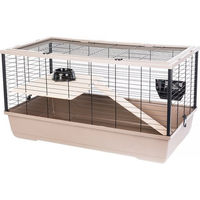 Produktbild von INTERZOO Bunny 100 De Luxe Nagerkäfig für Meerschweinchen und Hamster mit Zubehör 100 cm mokka