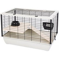 Produktbild von INTERZOO BUNNY 80 DE LUXE Kaninchenstall Grau Weiß 78 cm