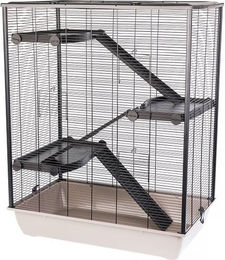 INTERZOO Diego + PL Nagetierkäfig aus Kunststoff 78 cm Mokka – Bild 1 von 1