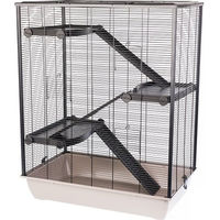 Produktbild von INTERZOO Diego + PL Nagetierkäfig aus Kunststoff 78 cm Mokka