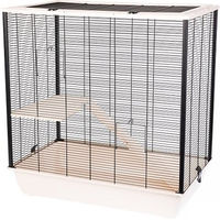 Produktbild von Interzoo Frodo Eko Nagerkäfig aus Holz für Nagetiere Beige 78 cm