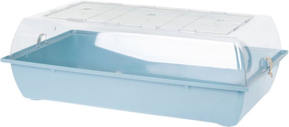 Produktbild von Interzoo Hamsterkäfig Big Alex Empty Coastal aus Kunststoff in Blau Transparent L 78 x B 48 x H 26,5 cm
