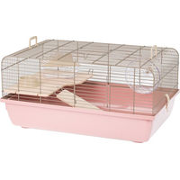 Produktbild von Interzoo Hamsterkäfig Rex 1 aus Kunststoff in Pastell Rosa L 58 x B 38 x H 28,5 cm
