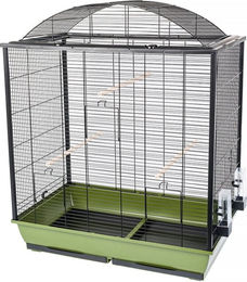 INTERZOO Nicola Vogelkäfig aus Metall in Grün 78 cm – Bild 1 von 1