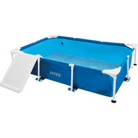 Produktbild von Intex Hundepool Set mit Filterpumpe, Rampe und Abdeckung 229x152x45,7cm