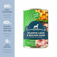 Produktbild von Irish Pure Hunde-Nassfutter Adult Atlantik-Lachs mit Gemüse
