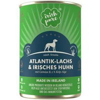 Produktbild von Irish Pure Hundenassfutter Atlantik-Lachs und Irisches Huhn mit Gemüse und Kelp-Alge Stückchen in Sauce Adult Getreidefrei 390 g - 390 g