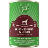 Produktbild von Irish Pure Hundenassfutter Rind und Huhn Stückchen in Sauce Getreidefrei Adult - 100 g