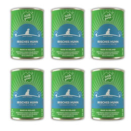 Irish Pure Junior Nassfutter für Hunde mit Huhn und Algen, Monoprotein, Sensitiv, 6 x 390g – Bild 1 von 6