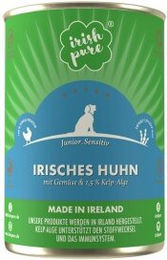 Irish Pure Junior Nassfutter für Hunde Irisches Huhn Getreidefrei Monoprotein mit hohem Fleischanteil 12 x 390g - 12 x 390 g – Bild 1 von 8