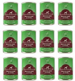 Irish Pure Premium Hund Nassfutter Weiderind und Huhn Getreidefrei Sensitive 12x 390g – Bild 1 von 8