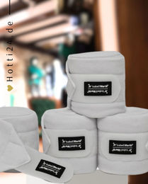Produktbild von Isabell Werth Gamaschen Wickelbandagen aus Fleece 4er Set Weiß