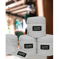 Produktbild von Isabell Werth Gamaschen Wickelbandagen aus Fleece 4er Set Weiß