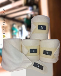 Produktbild von Isabell Werth Gamaschen Wickelbandagen Fleece 4er Set Champagner