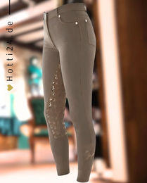 Produktbild von Isabell Werth Reithose FullGrip für Damen in Taupe mit Silikon Grip
