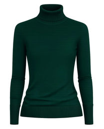 Produktbild von Isabell Werth Rollkragenpullover Trekking Green aus Wolle