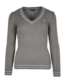 Produktbild von Isabell Werth Zopfstrickpullover Grau