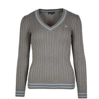 Produktbild von Isabell Werth Zopfstrickpullover Grau