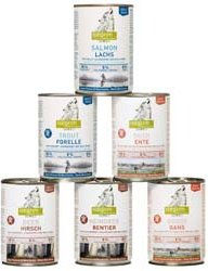 Produktbild von isegrim Hundefutter Nassmenü Adult Stückchen in Sauce Getreidefrei Glutenfrei Monoprotein 60 x 400 g - 60 x 400 g