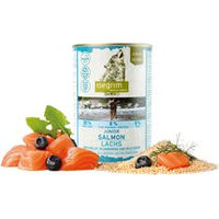 Produktbild von isegrim Junior Hundefutter Nass mit Lachs, Hirse, Blaubeeren und Wildkräutern 800 g - 800 g