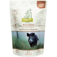Produktbild von isegrim Roots FOREST Hundefutter Nass Wildschwein Monoprotein Getreidefrei Stückchen in Sauce Adult 14 x 410 g - 14 x 410 g