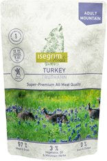 Produktbild von isegrim Roots MOUNTAIN Hundefutter Nass Truthahn Monoprotein mit hohem Fleischanteil Stückchen in Sauce 7 x 410 g - 7 x 410 g