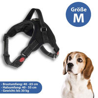 Produktbild von ISO TRADE Sicherheitsgeschirr für Hunde aus Nylon in Schwarz Größe M