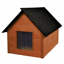 Produktbild von Isolierte Hundehütte und Katzenhütte aus Holz Woodok Buda XL Braun Waterproof