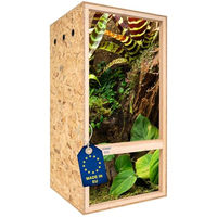 Produktbild von ITA Hochterrarium aus Holz mit Seitenbelüftung und integriertem Hygrometer 60x120x60 cm für Reptilien und Schlangen FSC Zertifiziert