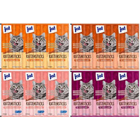 Produktbild von ja! Feine Katzensticks Mischkarton - 60 x 10 Stk.