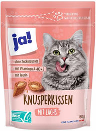 Produktbild von ja! Knusperkissen ASC Lachs 150g