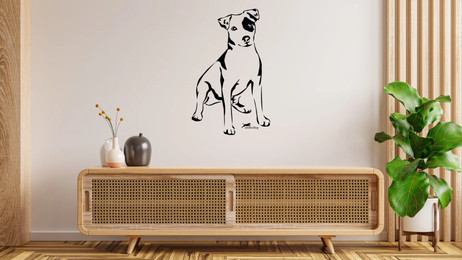 Produktbild von Jack Russel Terrier Wandtattoo Wandbild Wandsticker Wandaufkleber Wanddekoration