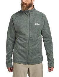 Jack Wolfskin Herren Fleecejacke Taiga FZ Slate Green – Bild 1 von 12