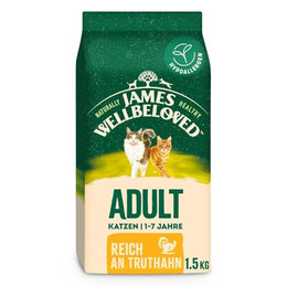 Produktbild von James Wellbeloved Adult Cat Hypoallergenic Truthahn & Reis - 1,5 kg