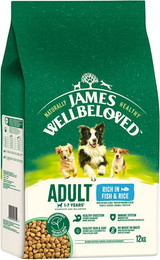 Produktbild von James Wellbeloved Adult Dog Hypoallergenic Fisch & Reis - 2 x 12 kg
