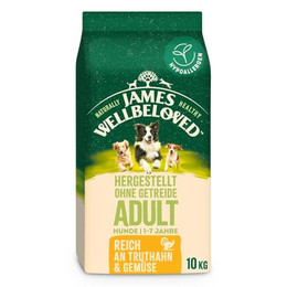Produktbild von JAMES WELLBELOVED Adult getreidefreies Trockenfutter mit Truthahn & Gemüse - 2 x 10 kg