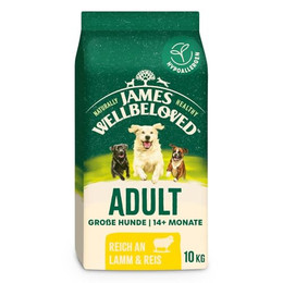 Produktbild von James Wellbeloved Adult Large Breed Lamm & Reis Hundefutter - 10 kg